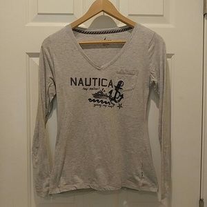 Nautica Cotton Long Sleeve Shirt